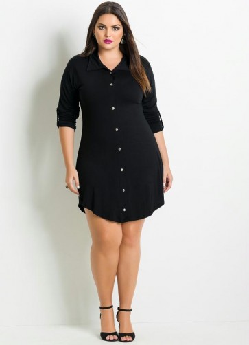 Vestido Chemisier Plus Size