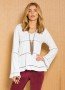 Blusa com Detalhe em Renda