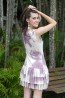 Moda feminina - Vestido tie-dye babados